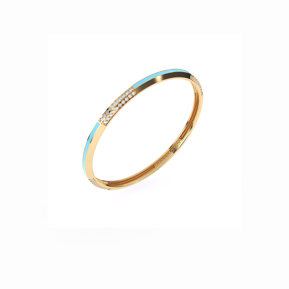 Antique Round Diamond Bangle For Women